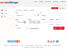 Tablet Screenshot of aerobookings.com